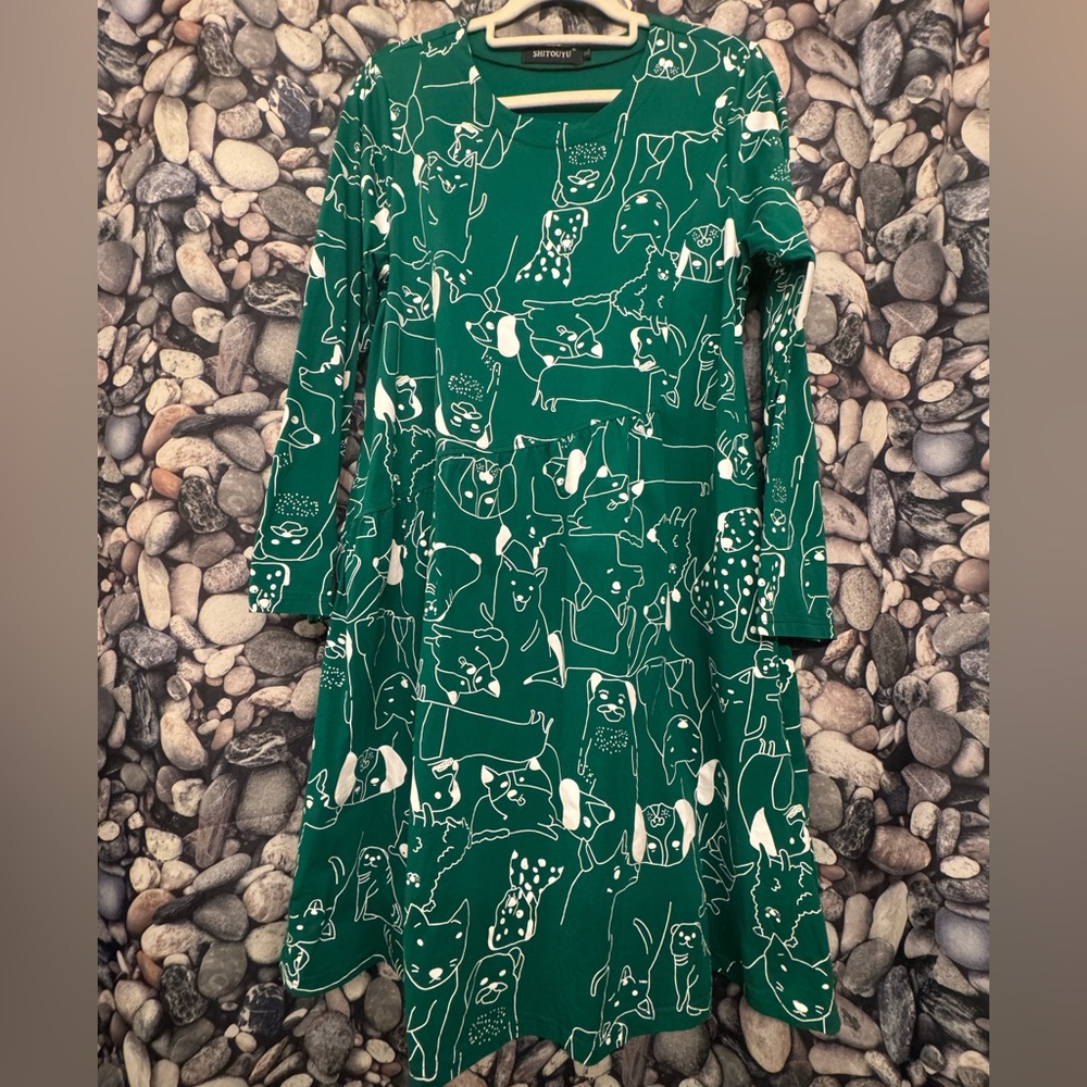 Dog Print Dress